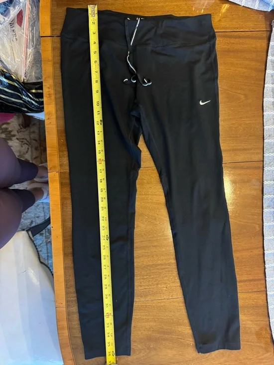 Nike Black Leggings with Small White Swoosh - Picture 8 of 8